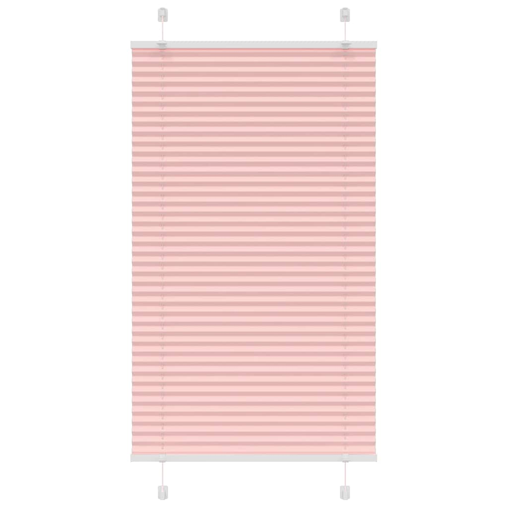 vidaXL Plissee Rosa 75x100 cm Stoffbreite 74,4 cm Polyester