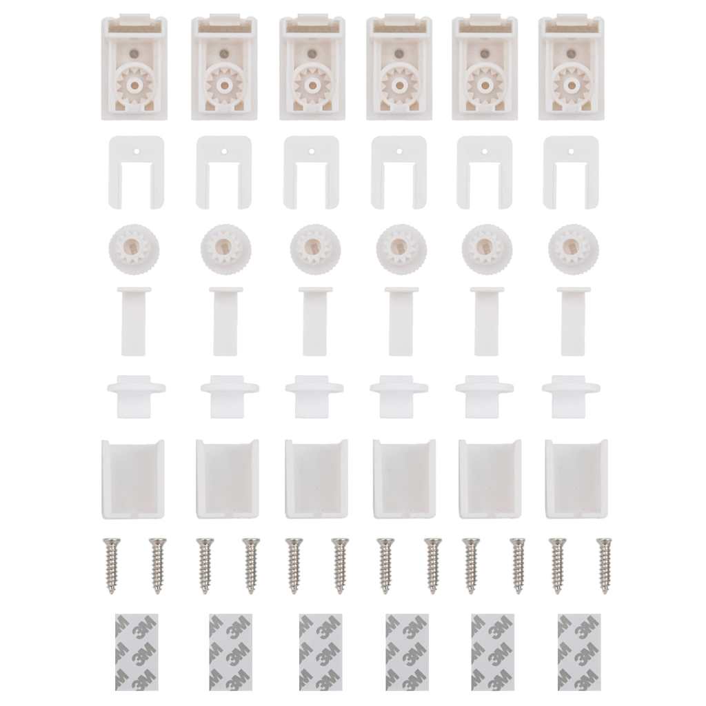 Plissé rolgordijn 105x100cm stofbreedte 104,4cm polyester roze image 12