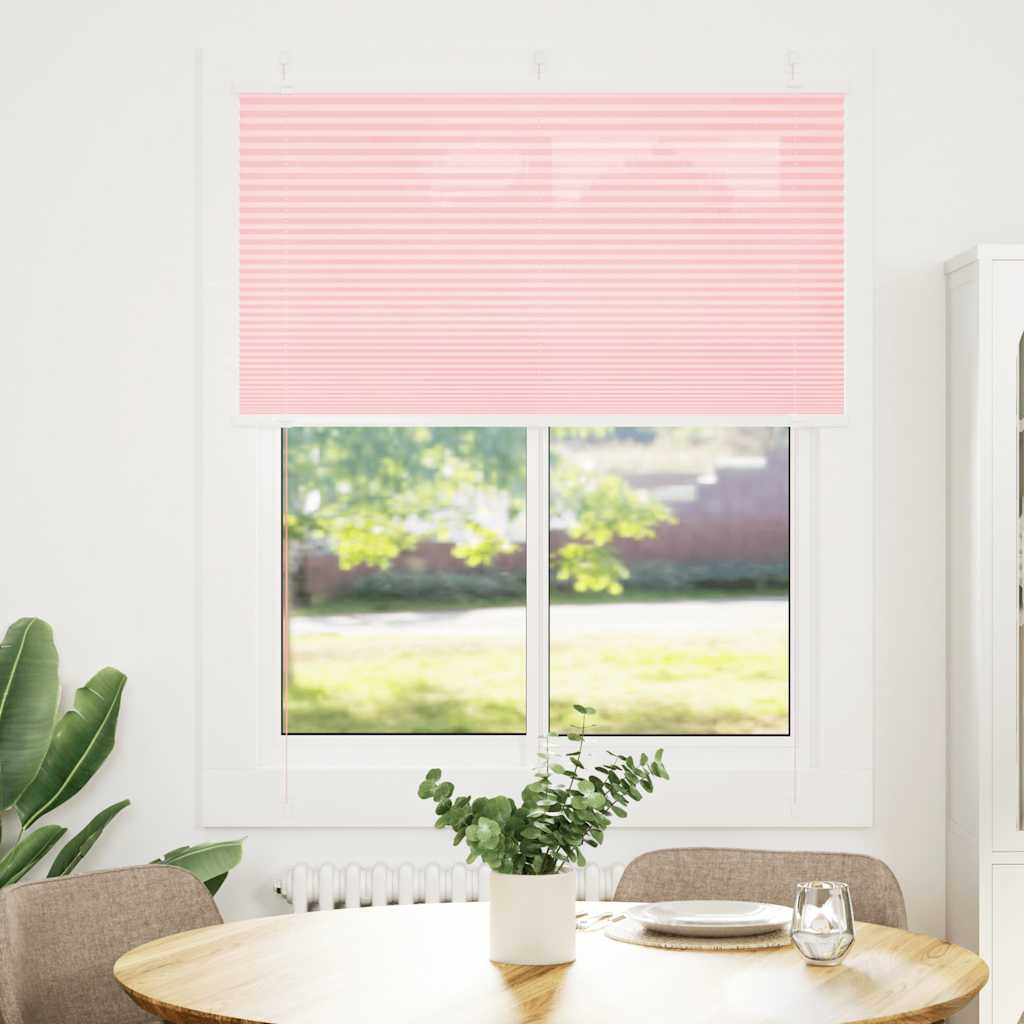 vidaXL laskostettu sokea vaaleanpunainen 105x150 cm kankaan leveys