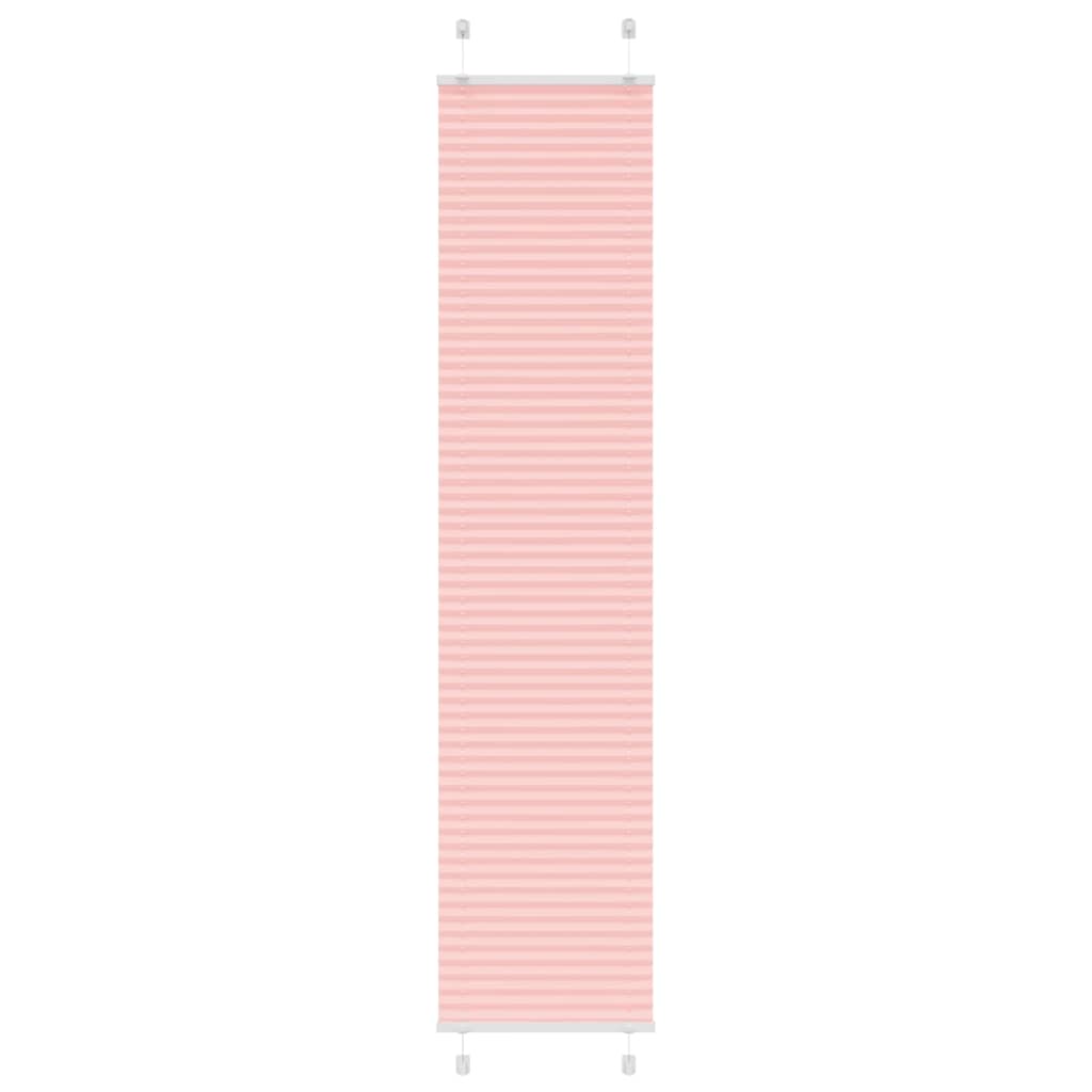 vidaXL Plisovaná roleta růžová 40x200 cm Šířka látky 39,4 cm Polyester
