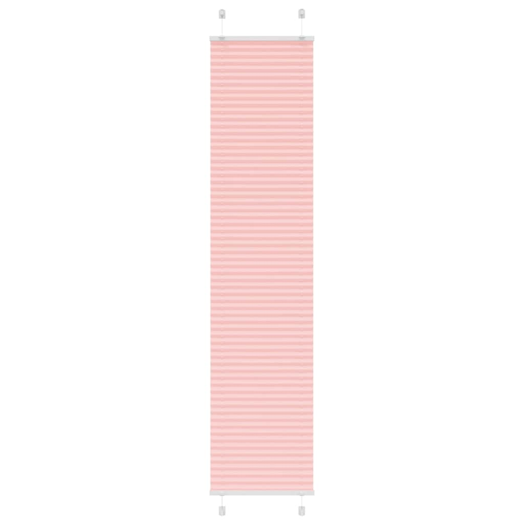 vidaXL Plissee Rosa 45x200 cm Stoffbreite 44,4 cm Polyester