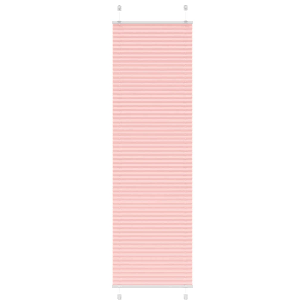 vidaXL Plissee Rosa 55x200 cm Stoffbreite 54,4 cm Polyester