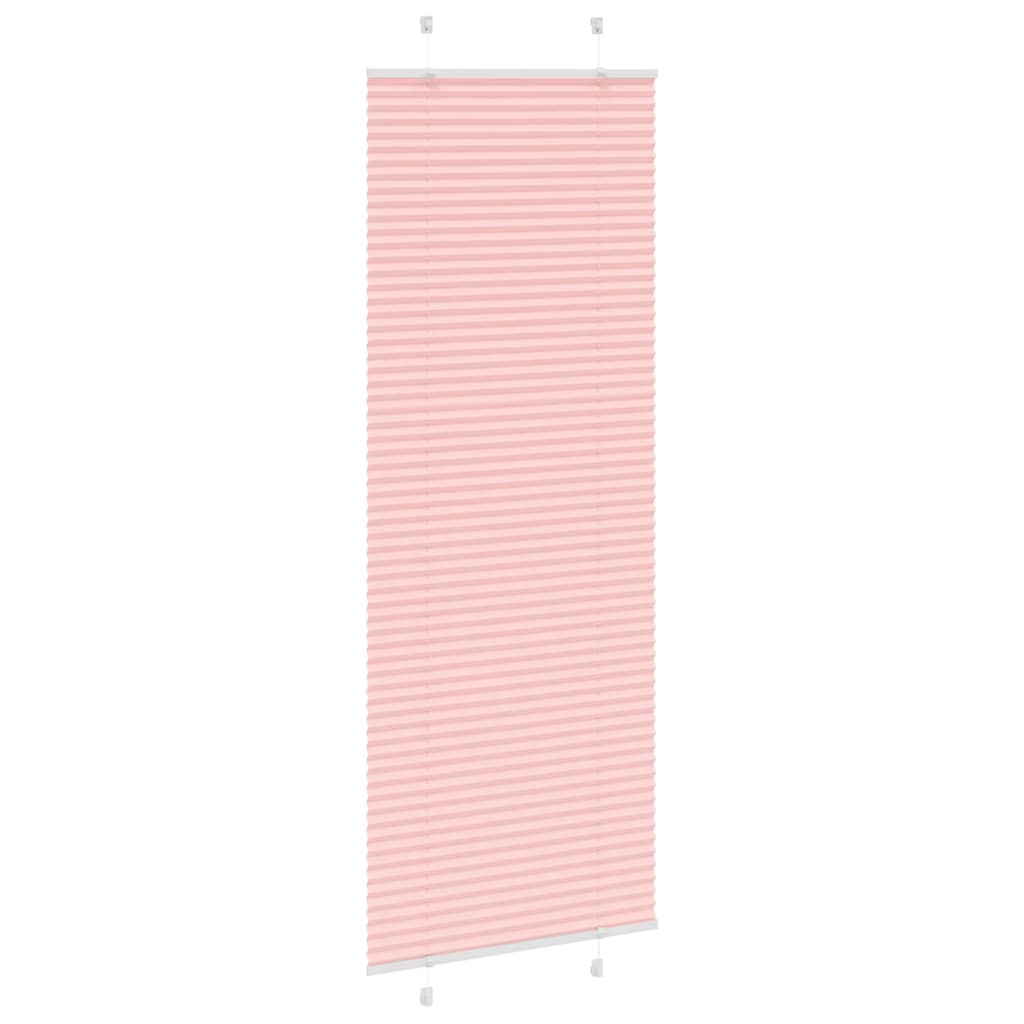 vidaXL Plissé rolgordijn 80x200 cm stofbreedte 79,4 cm polyester roze, foto 2