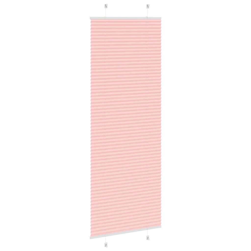 vidaXL Plissé rolgordijn 80x200 cm stofbreedte 79,4 cm polyester roze, foto 4