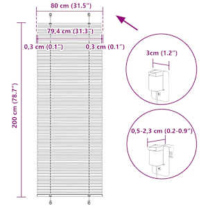 Plisovaná roleta růžová 50x200 cm Šířka látky 49,4 cm Polyester - obrázek 14