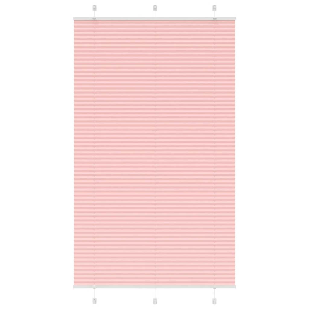 vidaXL Plissee Rosa 115x200 cm Stoffbreite 114,4 cm Polyester