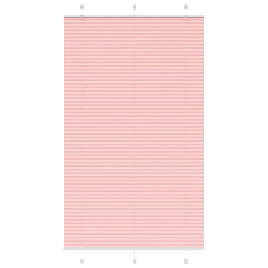 vidaXL Plissee Rosa 120x200 cm Stoffbreite 119,4 cm Polyester