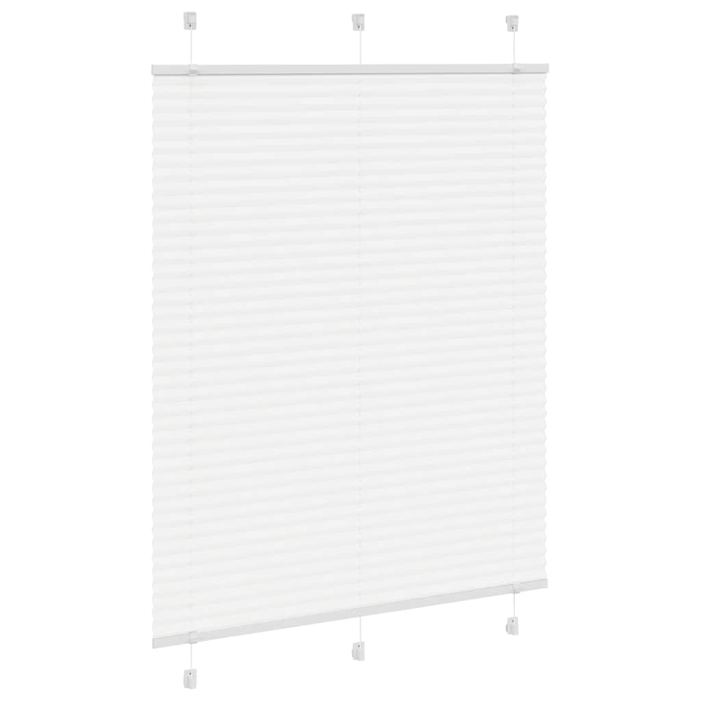 Thumbnail - vidaXL Plissee Weiß 105x100 cm Stoffbreite 104,4 cm Polyester