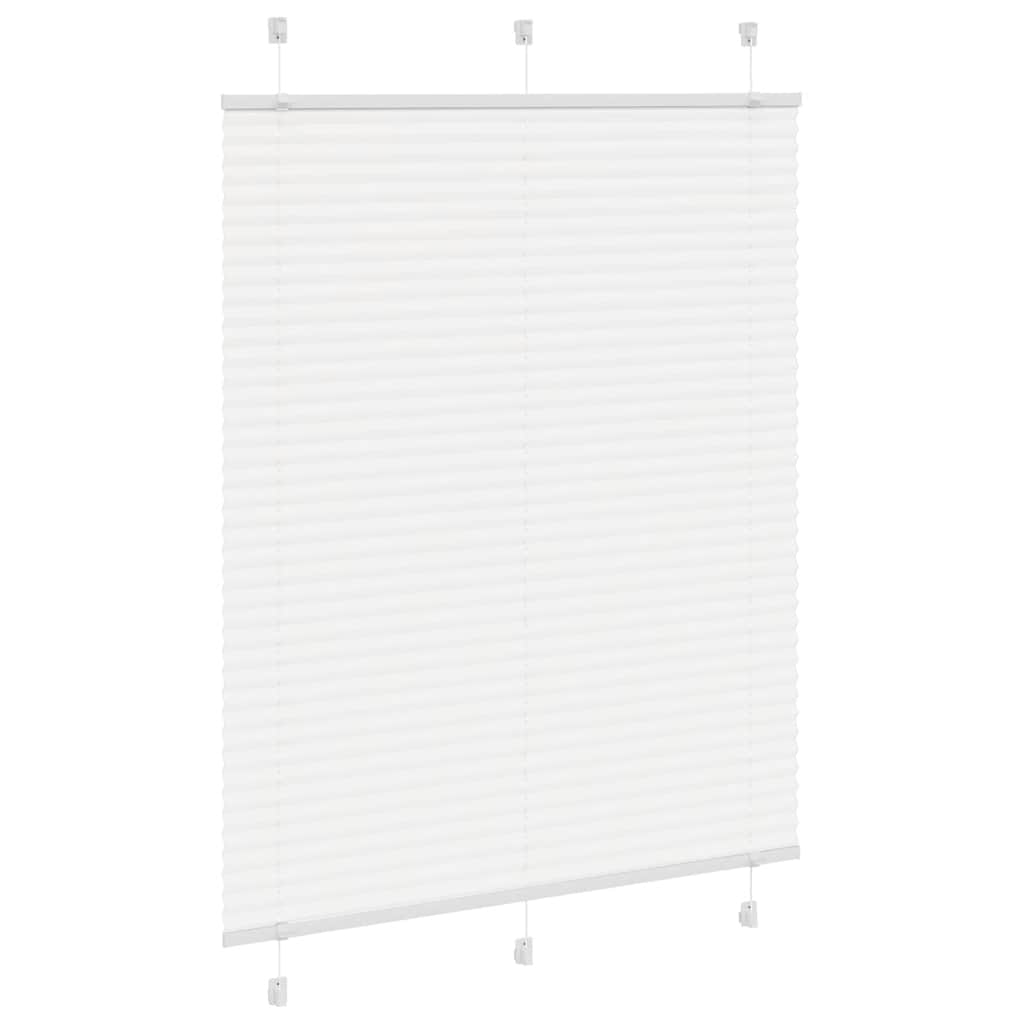 Thumbnail - vidaXL Plissee Weiß 110x100 cm Stoffbreite 109,4 cm Polyester