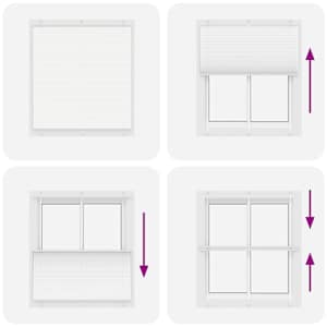Plisovaná roleta bílá 120x100cm Šířka látky 119,4cm Polyester - obrázek 7
