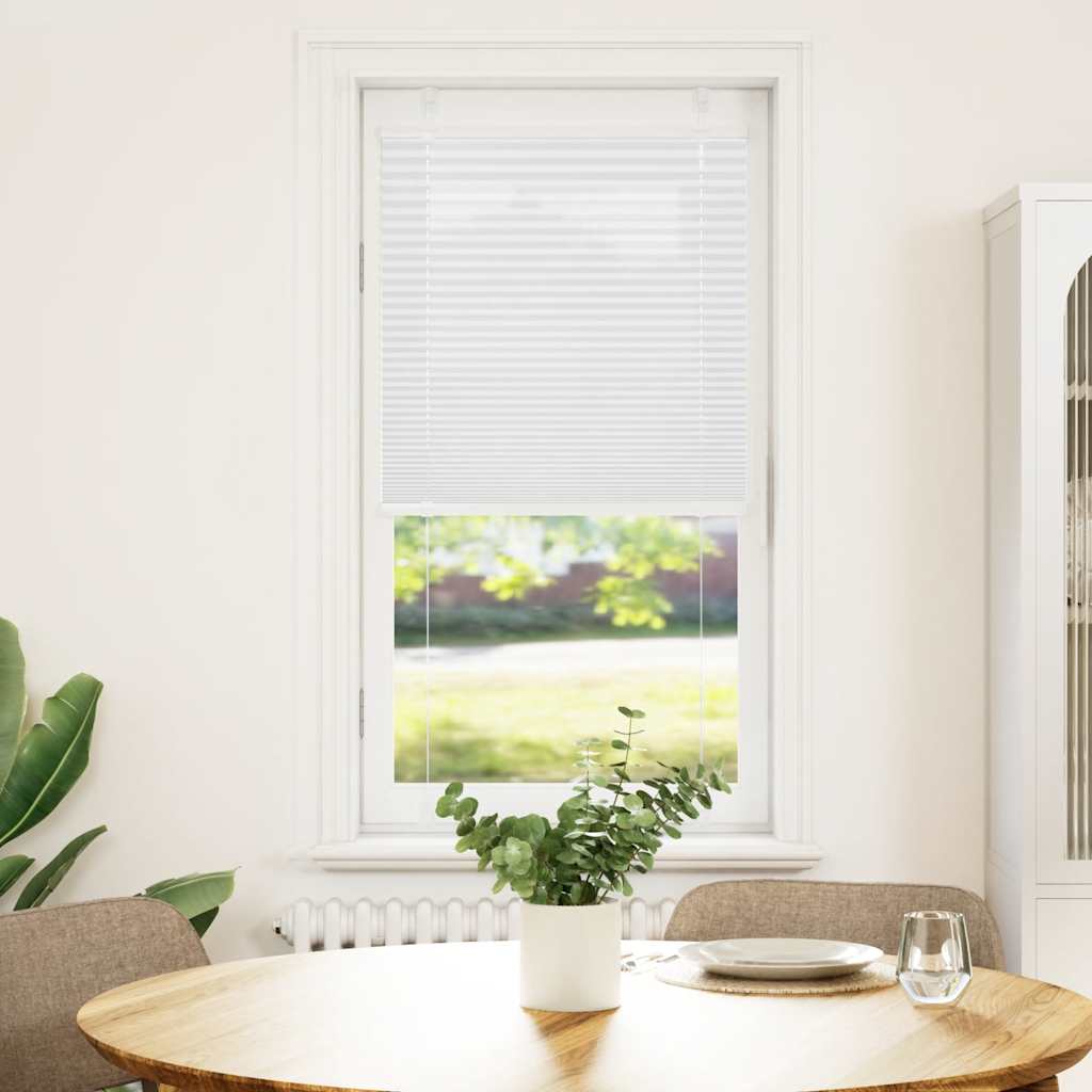 vidaXL laskostettu blind Valkoinen 60x150 cm Kankaan leveys 59,4 cm