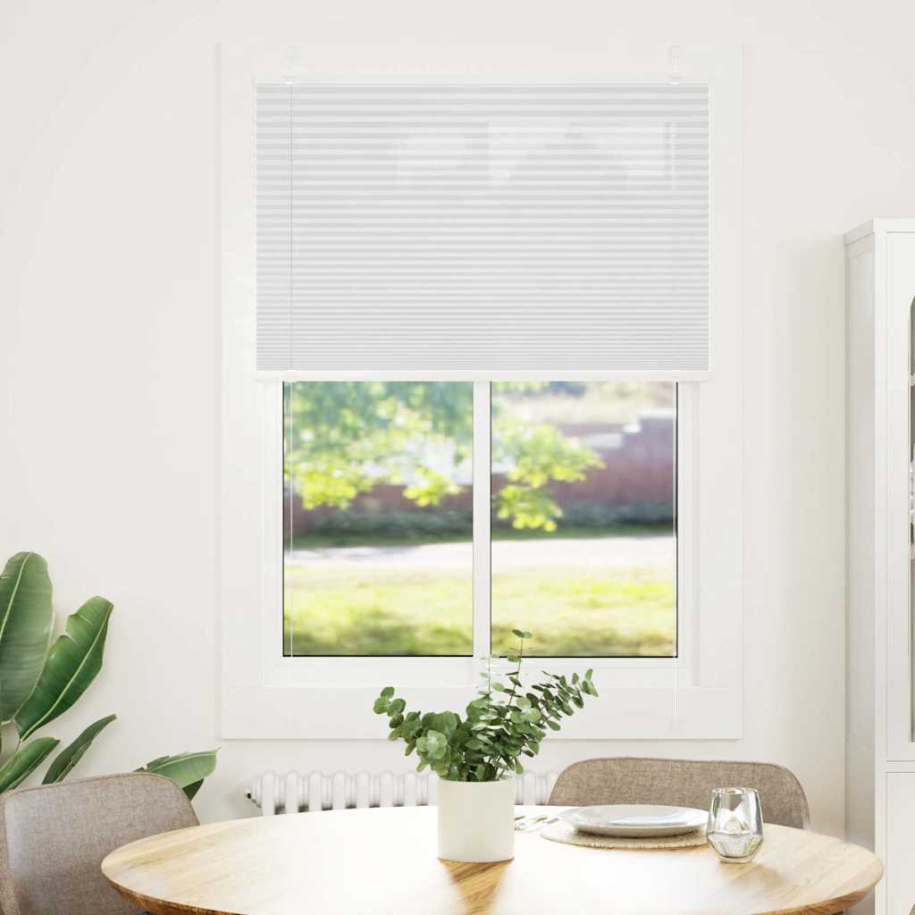 vidaXL plisovaná roleta biela 85x150 cm šírka látky 84,4 cm