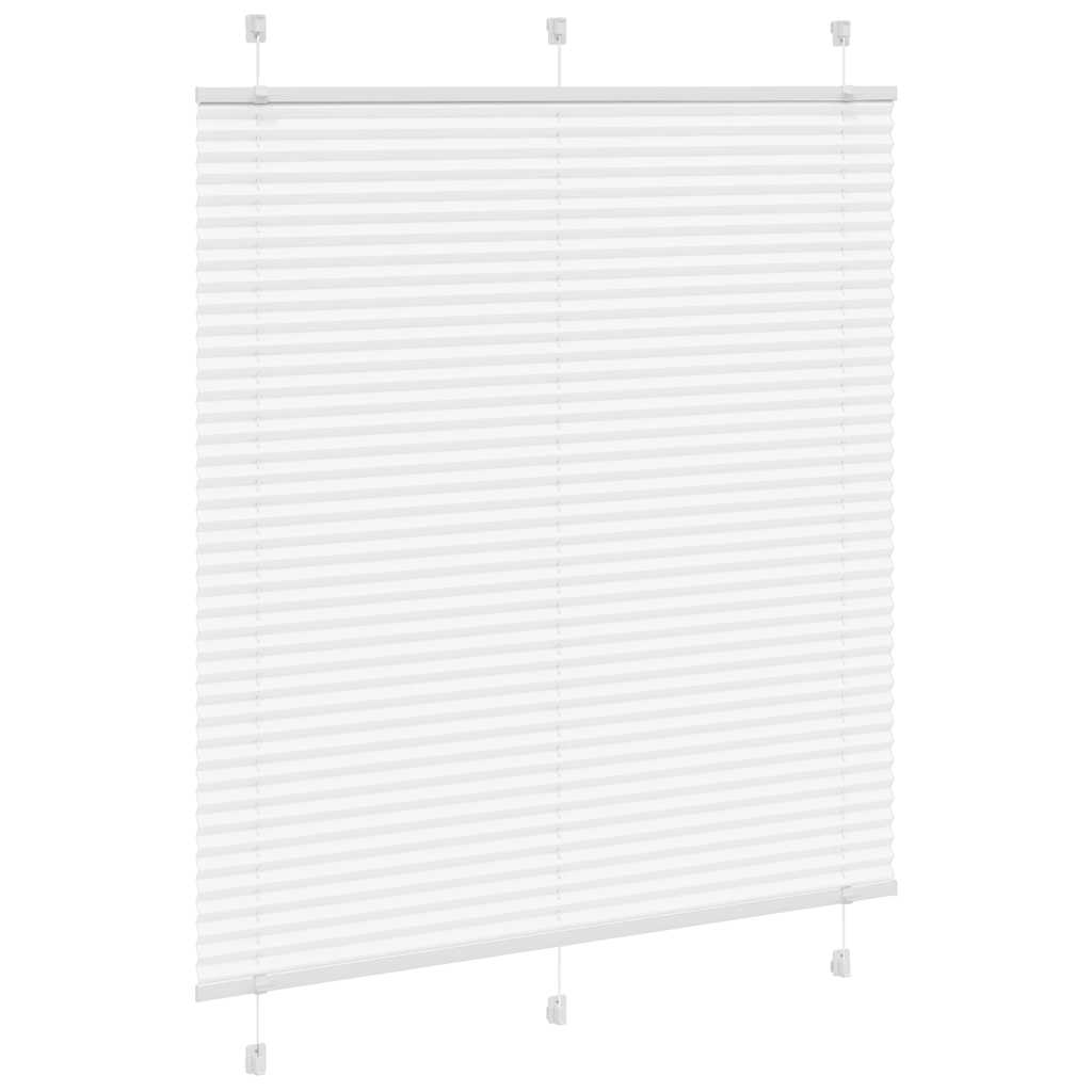 Thumbnail - vidaXL Plissee Weiß 120x150 cm Stoffbreite 119,4 cm Polyester