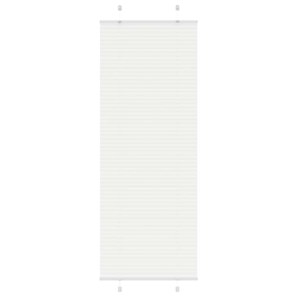 vidaXL plisovaná roleta biela 80x200 cm šírka látky 79,4 cm