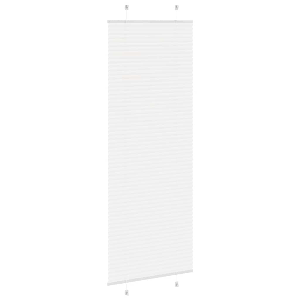 vidaXL Plissé rolgordijn 80x200 cm stofbreedte 79,4 cm polyester wit, foto 4