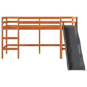 Dětská patrová postel bez matrace hnědá 80 x 200 cm borovice - obrázek 5