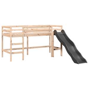 vidaXL Cama alta para crian&ccedil;a sem colch&atilde;o 90x200 cm pinho maci&ccedil;o