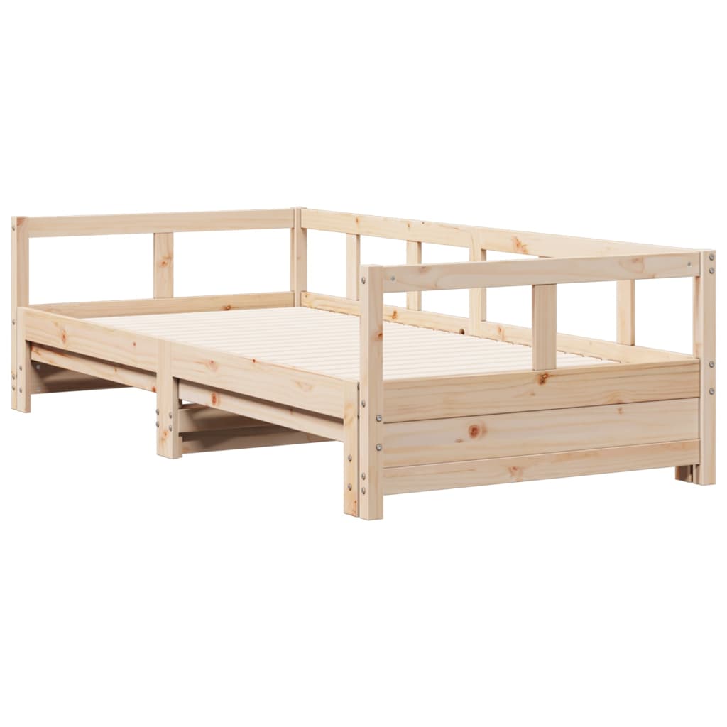 vidaXL Slaapbank zonder matras 90x200 cm massief grenenhout afbeelding