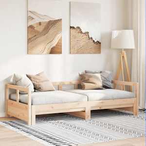 Válenda bez matrace 90 x 200 cm masivní borovice - obrázek 1