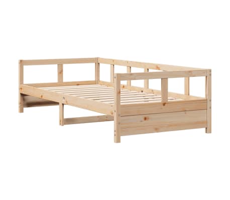 vidaXL Dagseng naturell 80x200 cm heltre furu