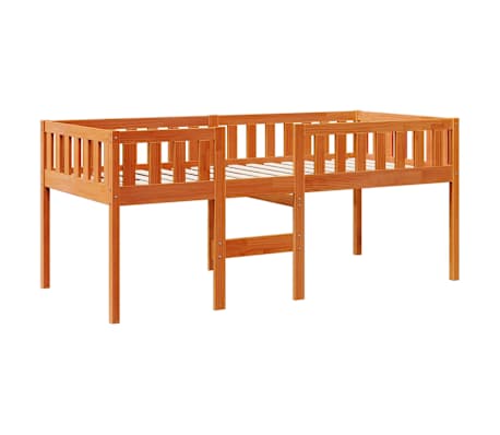 vidaXL Lit pour enfants sans matelas cire marron 80x200 cm pin massif