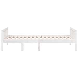 Dětská postel bez matrace bílá 80 x 200 cm masivní borové dřevo - obrázek 5