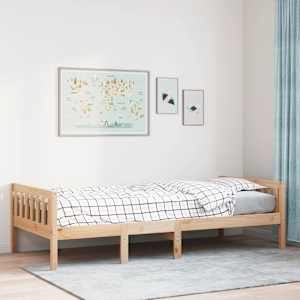 Dětská postel bez matrace 75 x 190 cm masivní borové dřevo - obrázek 1