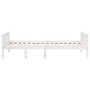 Dětská postel bez matrace bílá 75 x 190 cm masivní borové dřevo - obrázek 5
