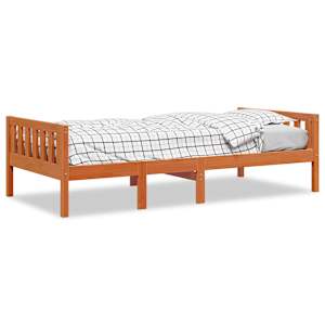 Dětská postel bez matrace voskově hnědá 75 x 190 cm borovice - obrázek 2
