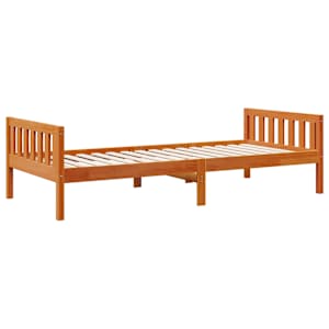 Dětská postel bez matrace voskově hnědá 75 x 190 cm borovice - obrázek 7