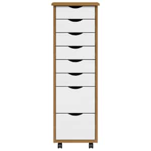 Zásuvková skříňka se zásuvkami MOSS medově hnědá borové dřevo - obrázek 3
