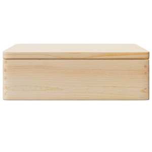 Dřevěná box s víkem 40x30x13 cm masivní borové dřevo - obrázek 4