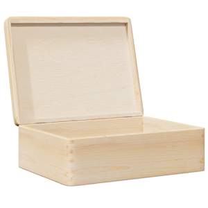 Dřevěná box s víkem 40x30x13 cm masivní borové dřevo - obrázek 5