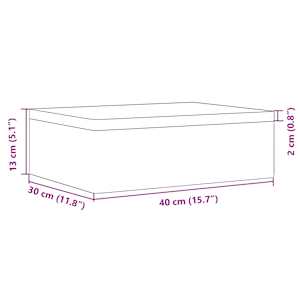 Dřevěná box s víkem 40x30x13 cm masivní borové dřevo - obrázek 9