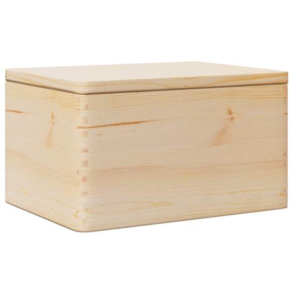 vidaXL Puidust kast kaanega 40x30x23 cm t&auml;ispuit m&auml;nnipuit