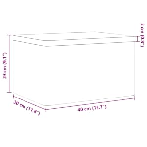 Dřevěná box s víkem 40x30x23 cm masivní borové dřevo - obrázek 9
