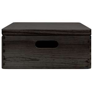 Dřevěná box s víkem a držadly 40x30x13 cm masivní borové dřevo - obrázek 6