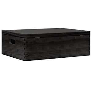 Dřevěná box s víkem a držadly 40x30x13 cm masivní borové dřevo - obrázek 7