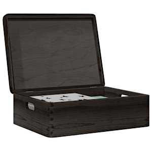 Dřevěná box s víkem a držadly 40x30x13 cm masivní borové dřevo - obrázek 1