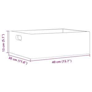 Dřevěná box s úchytkami černá 40x30x13 cm masivní borové dřevo - obrázek 8