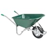 vidaXL Wheelcarrow Green 90 L 150 kg tsingitud teras ja plast