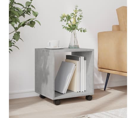 vidaXL Ντουλάπι Τροχήλατο Γκρι Σκυρ. 37x33x42,5 εκ. από Επεξ. Ξύλο