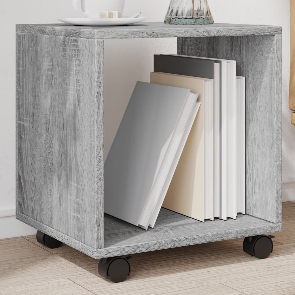 vidaXL Rollschrank Grau Sonoma 37x33x42,5 cm Holzwerkstoff