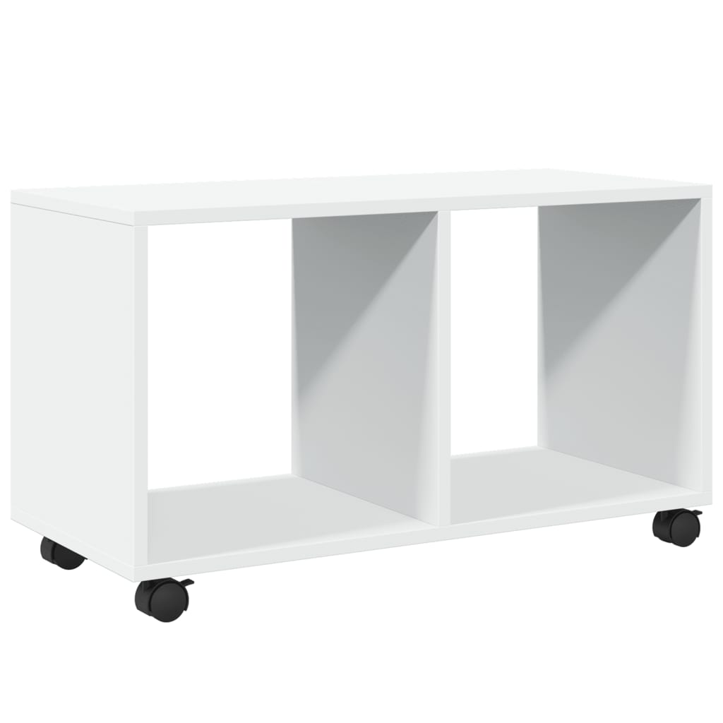 vidaXL Skříňka na kolečkách bílá 72 x 33 x 42,5 cm kompozitní dřevo