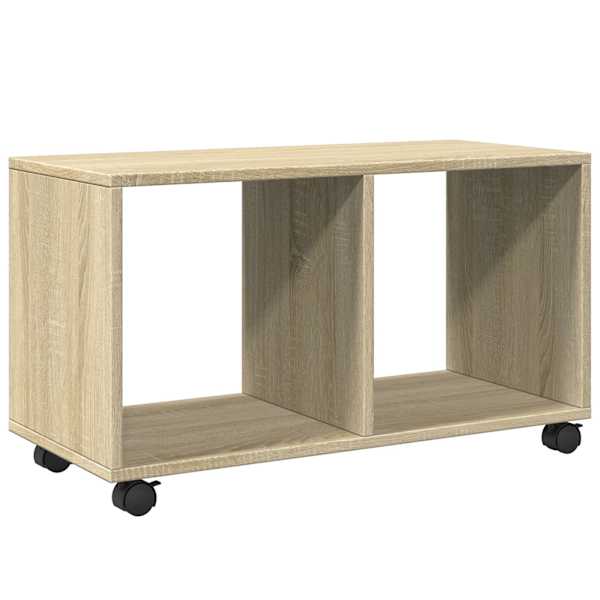 vidaXL ratastel kapp, Sonoma tamm, 72x33x42,5 cm, tehispuit