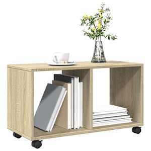 Skříňka na kolečkách dub sonoma 72x33x42,5 cm kompozitní dřevo - obrázek 4