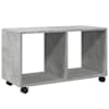 vidaXL ratastel kapp, betoonhall, 72x33x42,5 cm, tehispuit