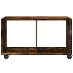Skříňka na kolečkách kouřový dub 72x33x42,5 cm kompozitní dřevo - obrázek 5