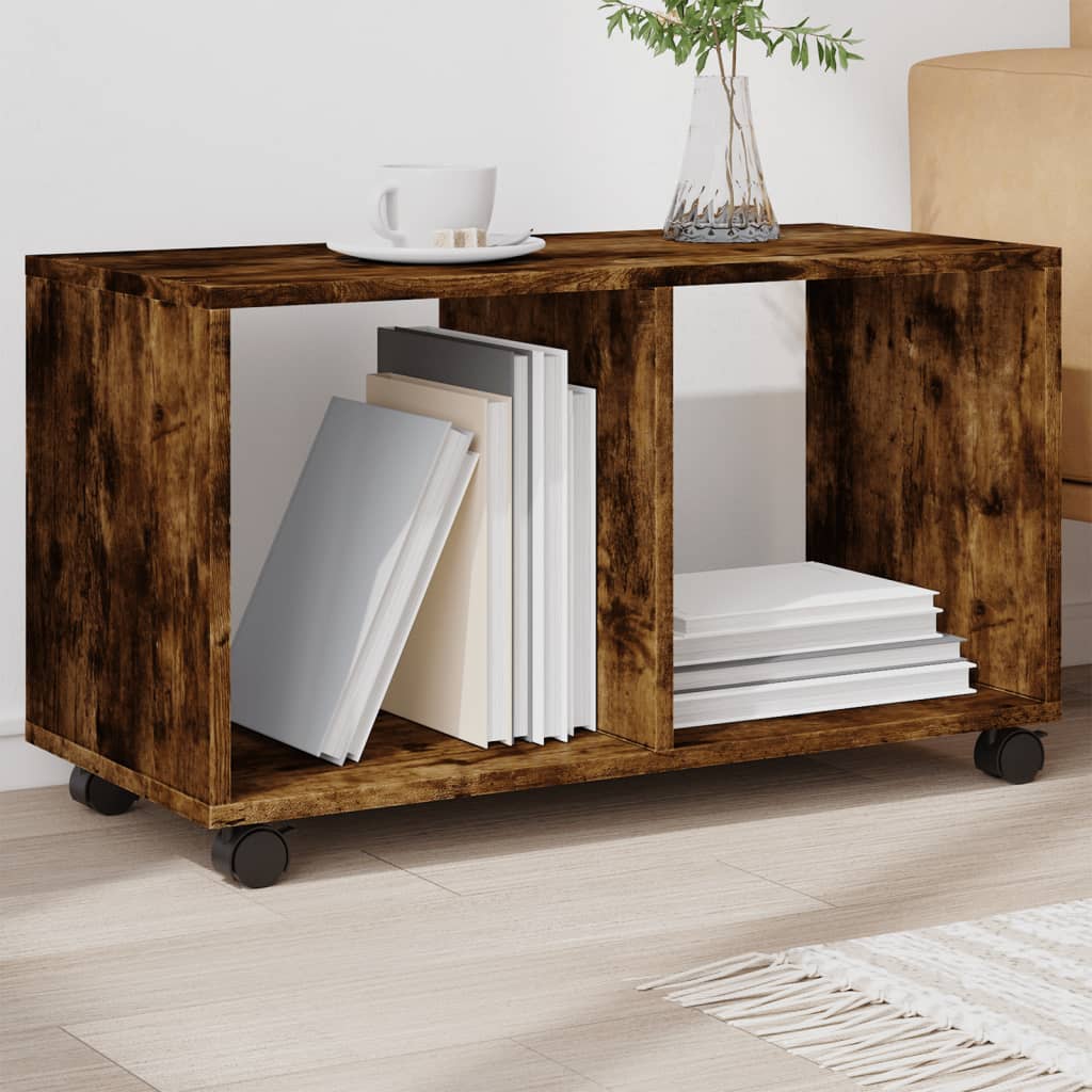 vidaXL Rollschrank Räuchereiche 72x33x42,5 cm Holzwerkstoff