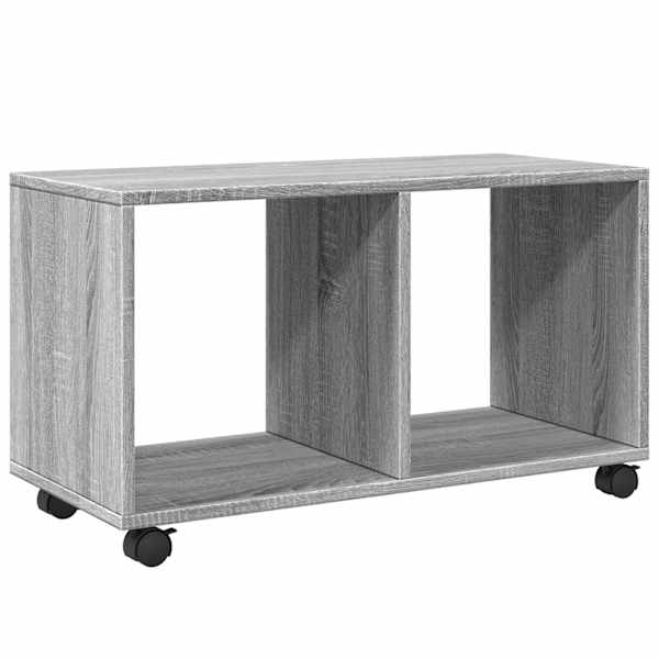 vidaXL ratastel kapp, hall Sonoma tamm, 72x33x42,5 cm, tehispuit